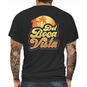 Del Boca Vista Sunset Retro Mens Back Print T-shirt | Favorety AU