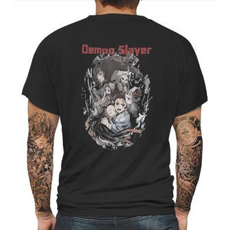 Demon Slayer Black Mens Back Print T-shirt | Favorety