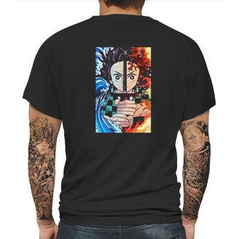 Demon Slayer Fire Water Power Mens Back Print T-shirt | Favorety AU