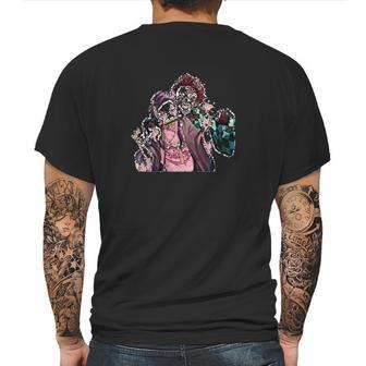 Demon Slayer Kimetsu No Yaiba Sliblings Mens Back Print T-shirt | Favorety