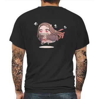 Demon Slayer Little Girl Mens Back Print T-shirt | Favorety