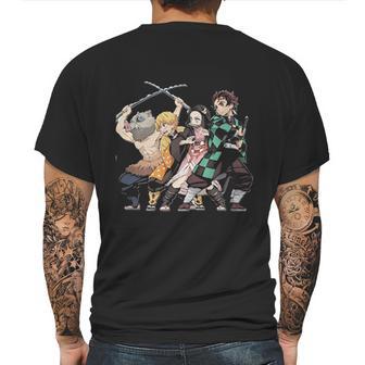 Demon Slayer Main Characters Mens Back Print T-shirt | Favorety CA