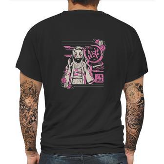 Demon Slayer Graphic In Pink Mens Back Print T-shirt | Favorety UK