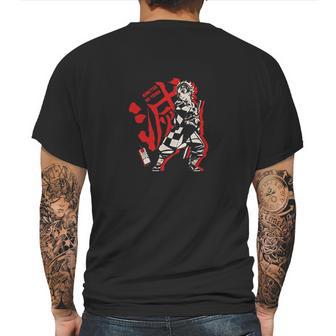 Demon Slayer Graphic Red Mens Back Print T-shirt | Favorety CA