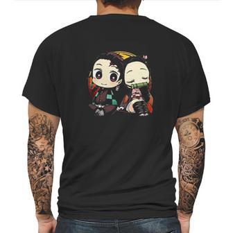 Demon Slayer Sliblings Look Mens Back Print T-shirt | Favorety