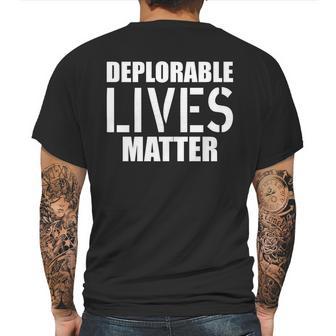 Deplorable Lives Matter Usa Army Stamp Mens Back Print T-shirt | Favorety CA