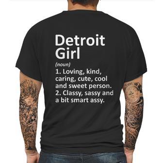 Detrot Girl Funny City Home Roots Gift Made In Detroit Mens Back Print T-shirt | Favorety AU