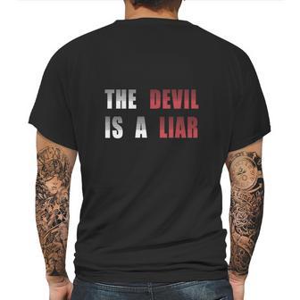 The Devil Is A Liar Mens Back Print T-shirt | Favorety CA