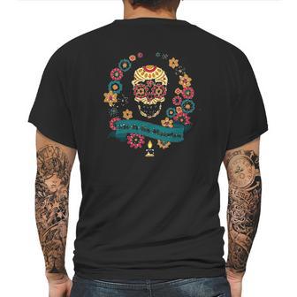 Dia De Los Muertos Sugar Skull Day Of The Dead Raglan Baseball Mens Back Print T-shirt | Favorety AU