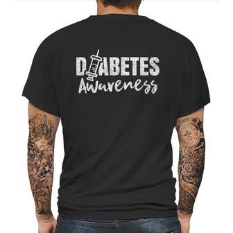 Diabetes Awareness Diabetic Insulin Diabetician Great Gift Mens Back Print T-shirt | Favorety UK