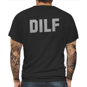 Dilf Handsome Hot Dad Fars Day Funny Crewneck Mens Back Print T-shirt | Favorety CA