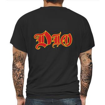 Dio Band Logo Red Mens Back Print T-shirt | Favorety