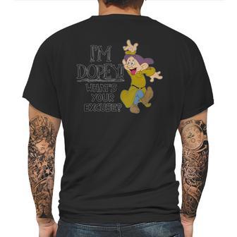 Disney Snow White Im Dopey Whats Your Excuse T-Shirt Mens Back Print T-shirt | Favorety CA