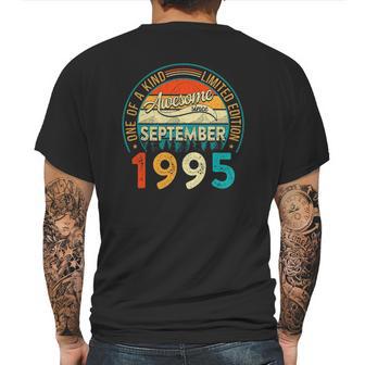 Distressed Vintage Awesome Since September 1995 26 Years Old Mens Back Print T-shirt | Favorety CA