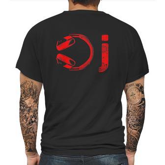 Dj Headphone I Heart Being A Djs Party Mens Back Print T-shirt | Favorety