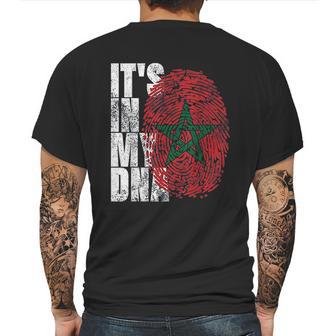 It Is In My Dna Moroccan African Gifts Moorish Morocco Flag Mens Back Print T-shirt | Favorety UK