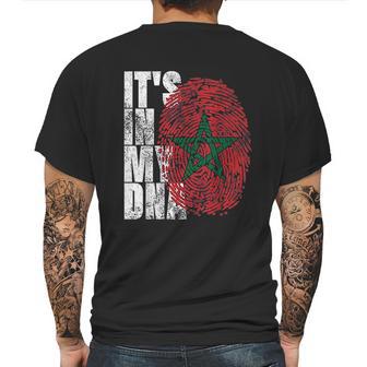 It Is In My Dna Moroccan African Gifts Moorish Morocco Flag Mens Back Print T-shirt | Favorety CA