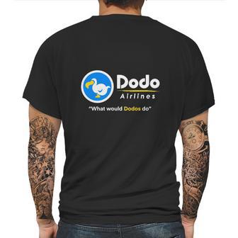 Dodo Airlines What Would Dodos Do Mens Back Print T-shirt | Favorety DE