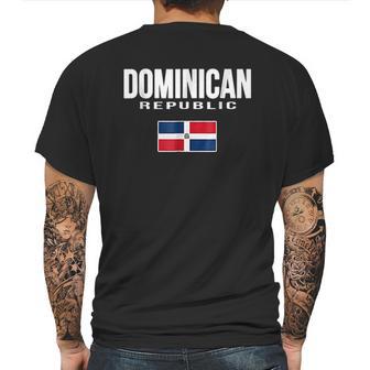 Dominican Republic Flag Republica Dominicana Mens Back Print T-shirt | Favorety DE