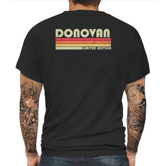 Donovan Surname Funny Retro Vintage 80S 90S Birthday Reunion Mens Back Print T-shirt | Favorety