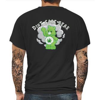 Dont Care Smoking Bear Mens Back Print T-shirt | Favorety DE