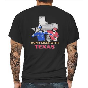 Dont Mess With Texas Mens Back Print T-shirt | Favorety