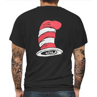 Dr Seuss Cat In The Hat Big Hat Black Mens Back Print T-shirt | Favorety DE