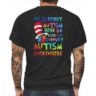 Dr Seuss Ill Support Autism Everywhere Mens Back Print T-shirt | Favorety UK