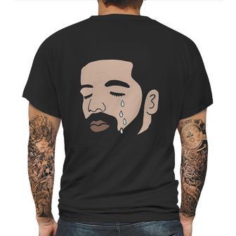 Drake Crying Black Mens Back Print T-shirt | Favorety