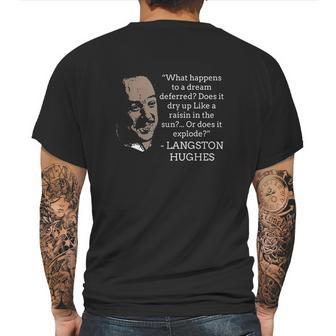 A Dream Langston Hughes Black History Poet Mens Back Print T-shirt | Favorety DE