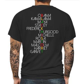 Dream Like Martin Lead Like Harriet Black History Month Mens Back Print T-shirt | Favorety DE