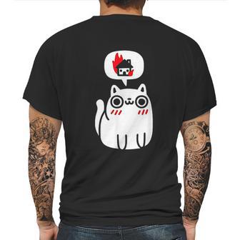 Dreaming Of Destruction Funny Cat Mens Back Print T-shirt | Favorety UK