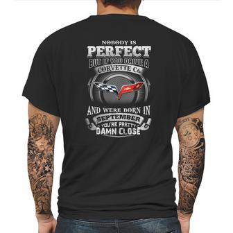 Drive A Corvette C6 September Mens Back Print T-shirt | Favorety DE