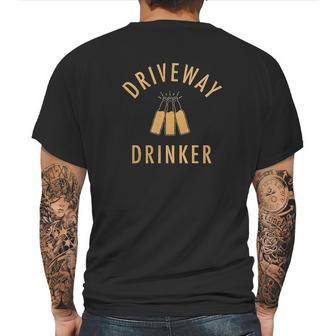 Driveway Drinker Social Distancing Mens Back Print T-shirt | Favorety UK