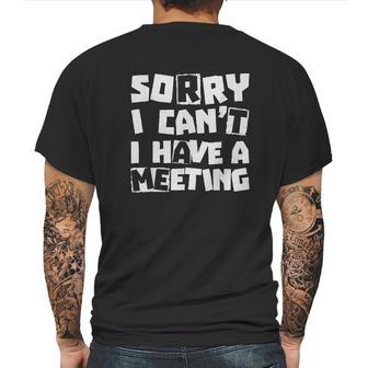 Drug Alcohol Addiction Recovery Warrior Rehab Sorry I Cant Mens Back Print T-shirt | Favorety UK