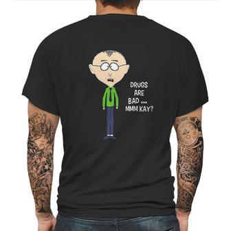 Drugs Are Bad Mkay Mr Mackey South Park Classic Guys Mens Back Print T-shirt | Favorety AU