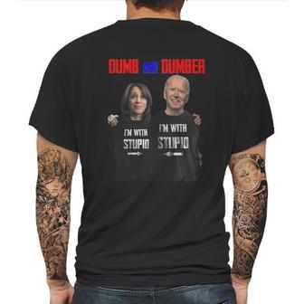 Dumb And Dumber Biden Mens Back Print T-shirt | Favorety