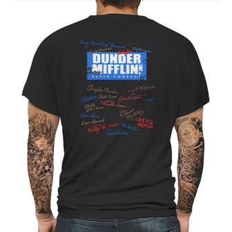 Dunder Mifflin Inc Paper Company Mens Back Print T-shirt | Favorety