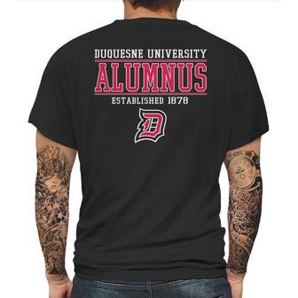 Duquesne University Alumnus Mens Back Print T-shirt | Favorety UK