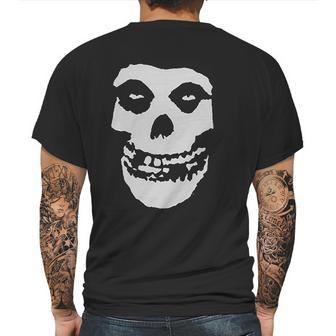 A And E Designs Misfits Fiend Skull Heather Mens Back Print T-shirt | Favorety UK