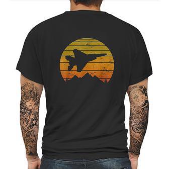 Eagle Jet Fighter Sunrise Vintage Retro Pilot Mens Back Print T-shirt | Favorety AU