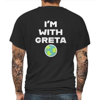 Earth Day Climate Change I Am With Greta Mens Back Print T-shirt | Favorety CA