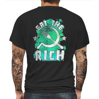 Eat The Rich Anti Capitalism Mens Back Print T-shirt | Favorety DE