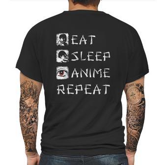 Eat Sleep Anime Repeat Mens Back Print T-shirt | Favorety CA