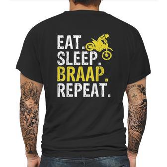 Eat Sleep Braap Repeat Mens Back Print T-shirt | Favorety DE