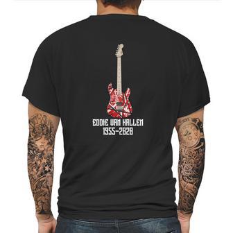 Eddie Van Halen Guitar Vintage Mens Back Print T-shirt | Favorety