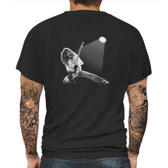 Eddie Van Halen On Stage Mens Back Print T-shirt | Favorety AU