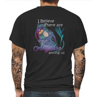 Eeyore I Believe There Are Angels Among Us Shirt Mens Back Print T-shirt | Favorety AU