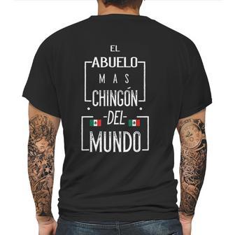 El Abuelo Mas Chingon Mexican Flag Mens Back Print T-shirt | Favorety UK