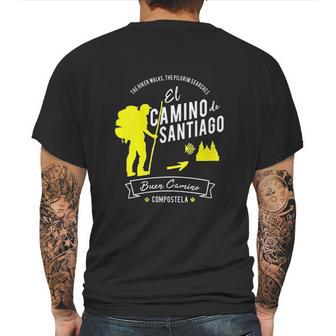 El Camino De Santiago Compostela Spain Pilgrim Hikers Gift Mens Back Print T-shirt | Favorety CA